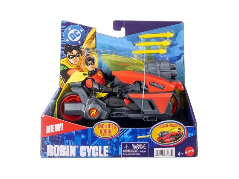 Batman Robin Actionfigur Med Fordon 15 cm