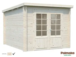 Palmako Ella Stuga 7,2 m²/inv. 6,9 m², utan golv, obehandlad