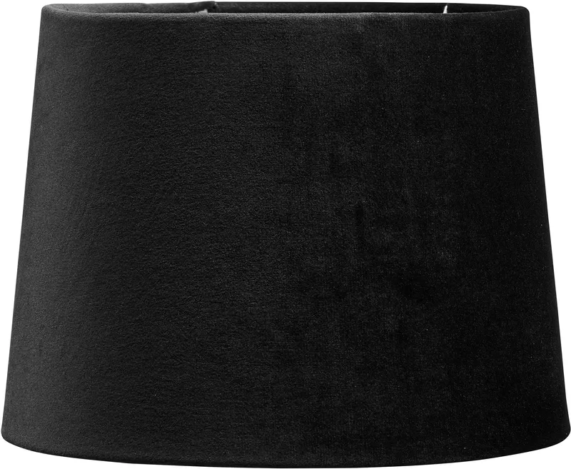 Lampskärm Sammet Sofia Svart 35 cm