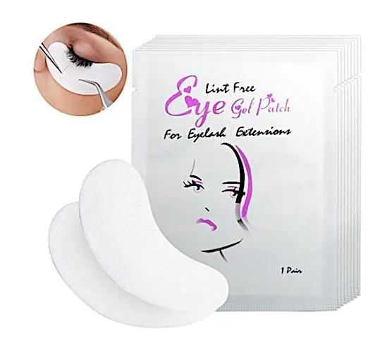 10-par Eyepatches, eyepads, ögonfransförlängning