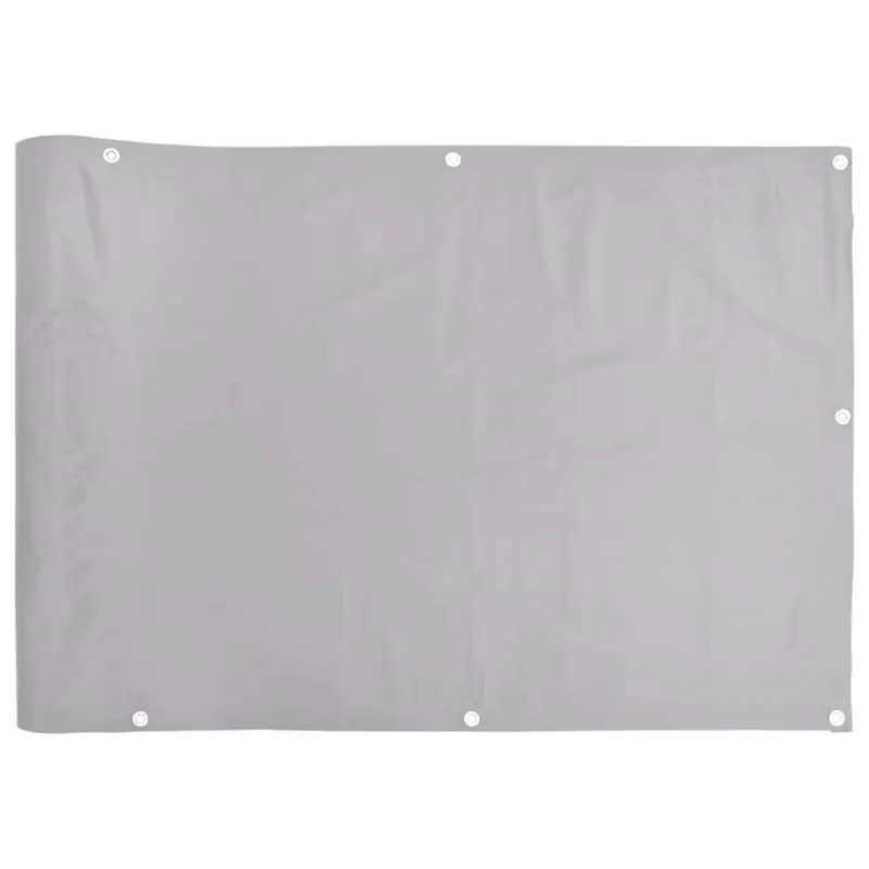 vidaXL Insynsskydd för balkong grå 500×120 cm PVC