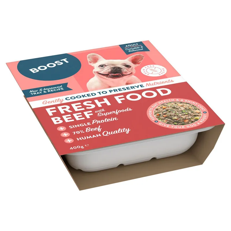 Boost Fresh Beef Färsklagat Hundfoder 400 g