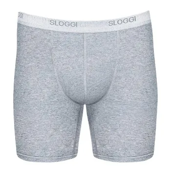 Sloggi Kalsonger For Men Basic Long Grå bomull Medium Herr