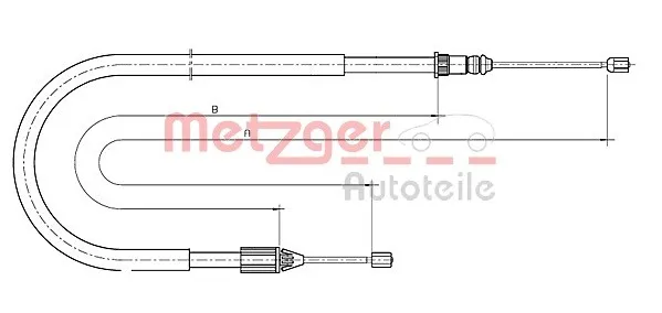METZGER 10.6699 Handbromsvajer