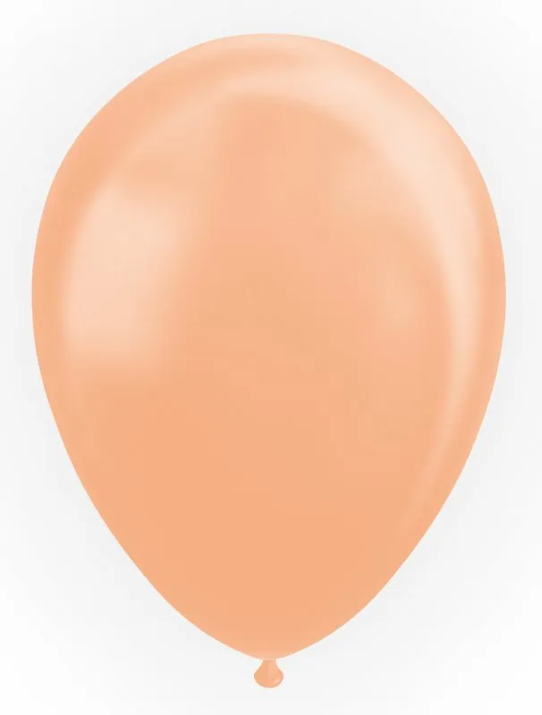 Ballonger pärlemor persika 10-pack