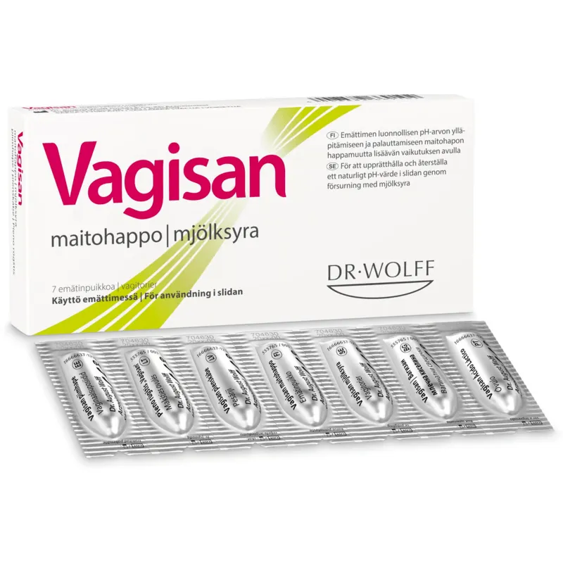 Vagisan Mjölksyra vagitorier 7 st