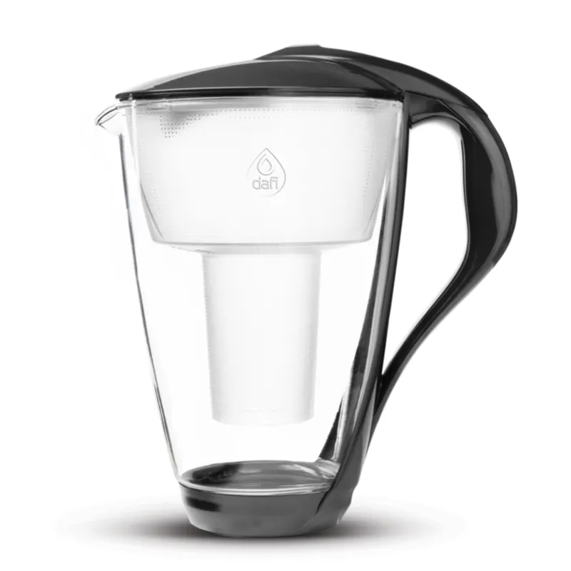 Dafi Vattenreningskanna Glas Stålgrå 2 Liter 1 st