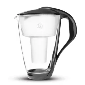 Dafi Vattenreningskanna Glas Stålgrå 2 Liter 1 st