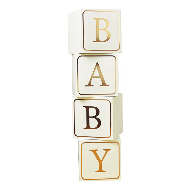 Dekorationsboxar Baby Guld