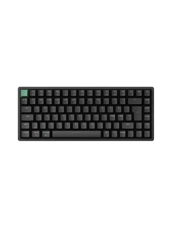 Keychron K2 HE Wireless Tri-Mode Hot Swap QMK Gateron 2.0 Purple Magnetic Switch Black - Gaming Tangentbord - Nordisk - Svart