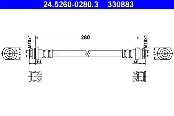 Bromsslang ATE 24.5260-0280.3