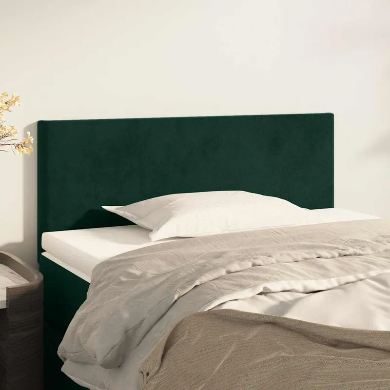vidaXL Sänggavel grön 100x5x78/88 cm sammet (#6254)