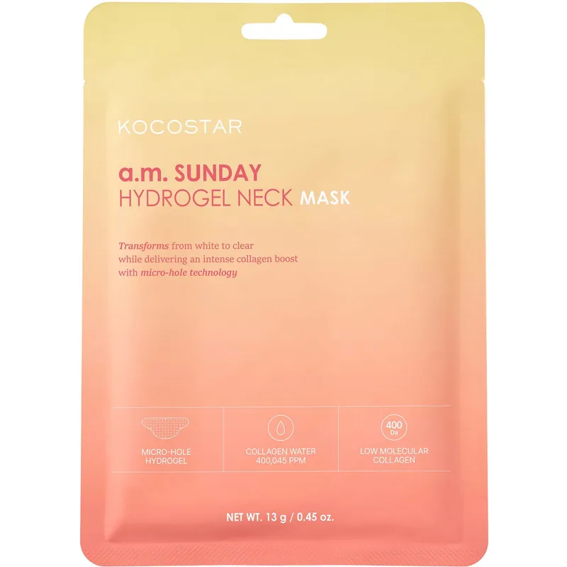 Kocostar a.m. Sunday Hydrogel Neck Mask 1 pc