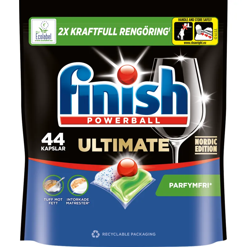 Finish Ultimate All-in-1 Parfymfri 44 st