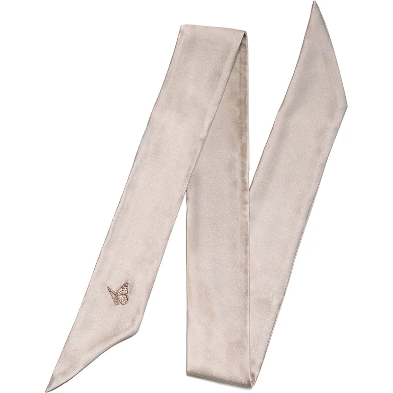 Amelie Soie Secrets de beauté Silk Scarf Greige