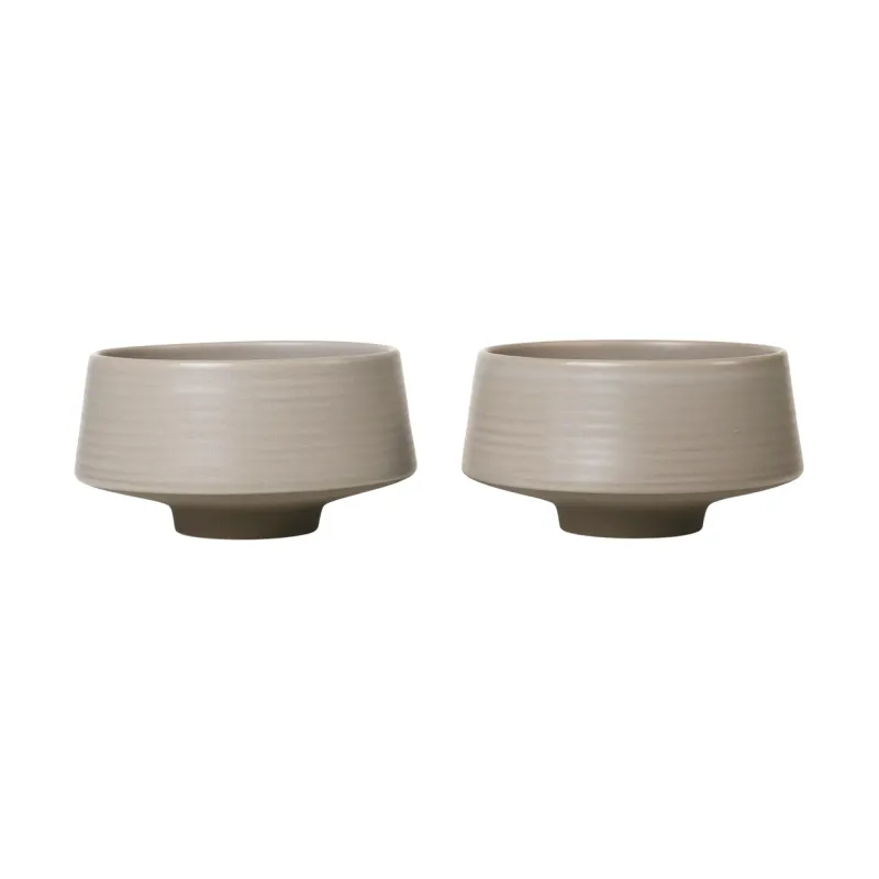 Broste skål 2-pack, warm grey