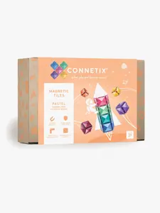 Connetix Magnet Set - 40 Delar - Pastel Square Expansion Pack