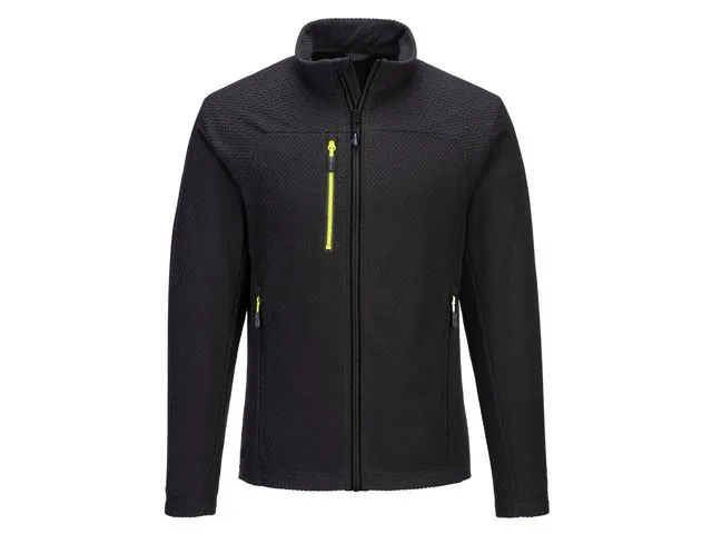 Fleecetröja text zip PW EV480 svart L