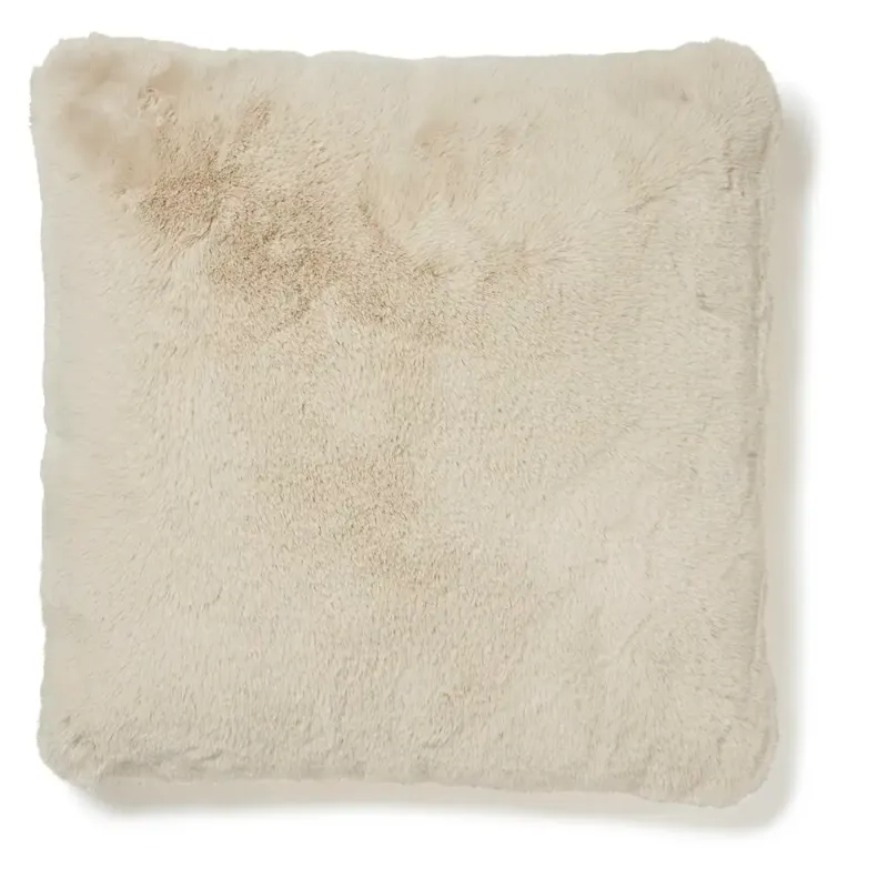 Skinnwille, Fluffy Kuddfodral 45×45 cm Beige