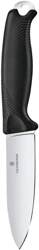 Victorinox Venture, Single, Militärkniv, Drop point, Stål, Termoplastisk elastomer (TPE), Svart