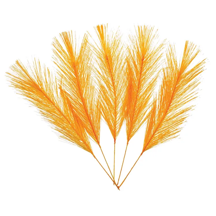 Syntetiska Påskfjädrar Orange - 5-pack