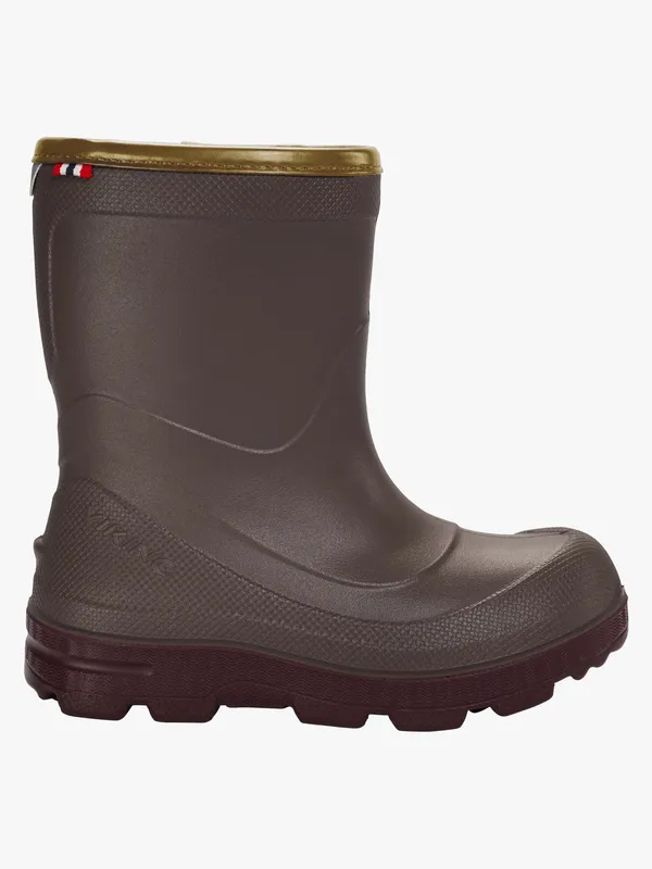 Viking X Kenza Fodrade Gummistövlar, Dark Brown, 22