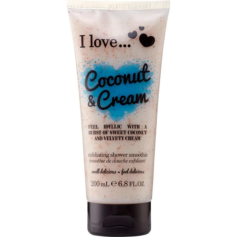 I Love Coconut & Cream Exfoliating Shower Smoothie – 200 ml