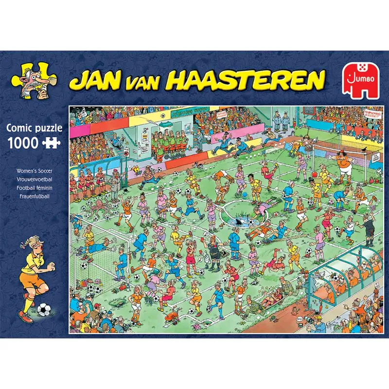Jan Van Haasteren Pussel - Damfotboll 1000 bitar