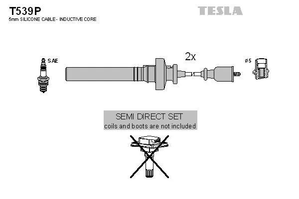 Tändkabelsats TESLA T539P