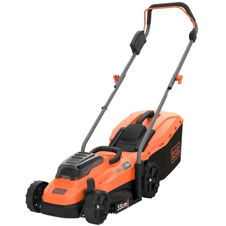 BLACK+DECKER BCMW3318L2-QW – Gräsklippare – sladdlös – 18 V – 2.5 Ah – 2 batterier – 33 cm – 15 kg