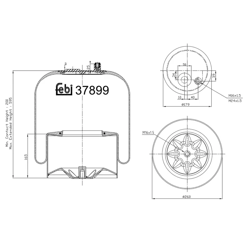Luftbälg FEBI BILSTEIN 37899