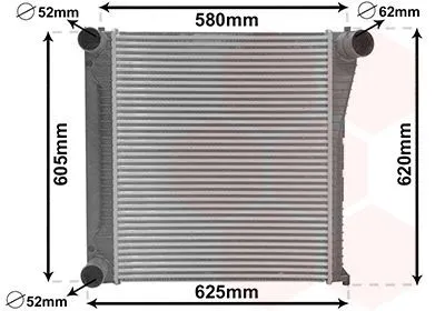 Intercooler VAN WEZEL 02014708