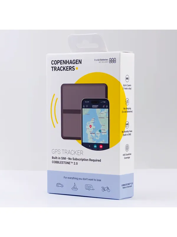 Copenhagen Trackers Cobblestone 2.0 - Subscription-free GPS Tracker