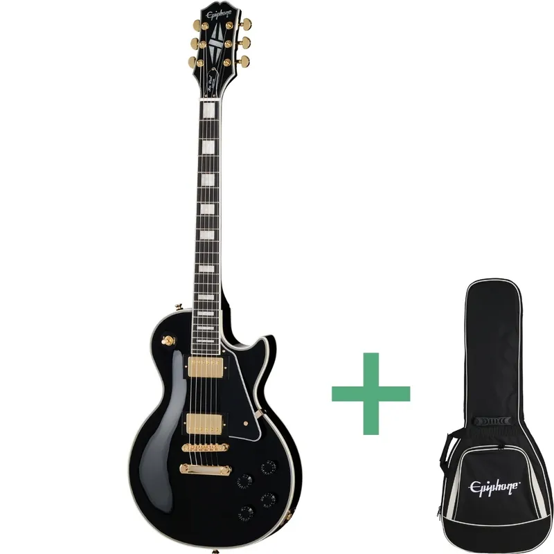 Epiphone Les Paul Custom elgitarr ebony