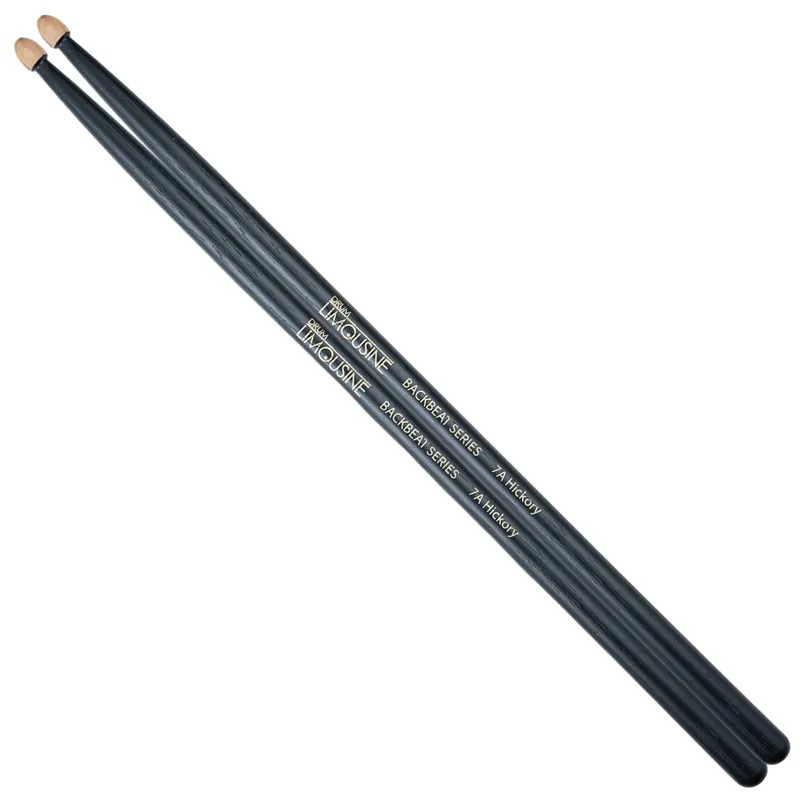 Drum Limousine Backbeat 7A Black trumstockar (par)