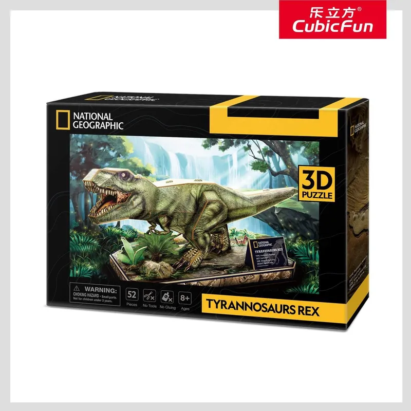 Tyrannosaurus Rex 3D-pussel, National Geographic Edition