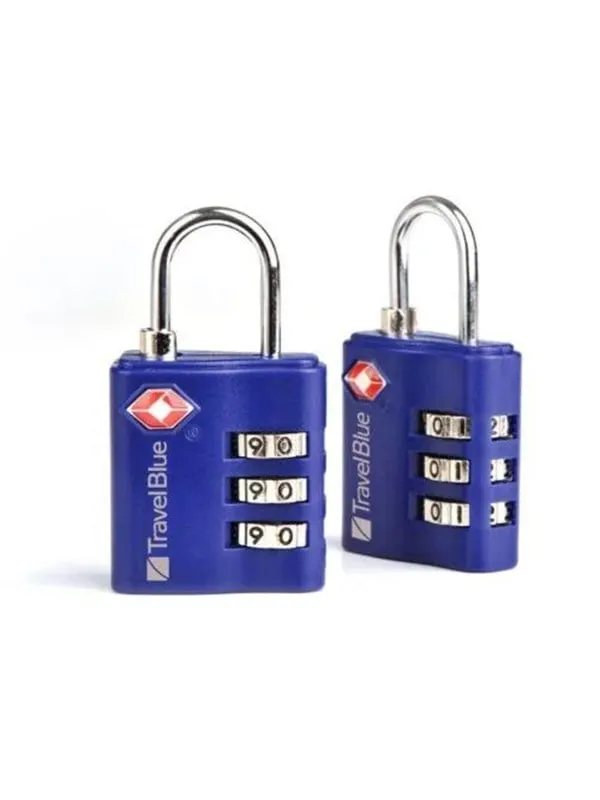 Travel Blue 2 x TSA 3 Dial Combi Lock
