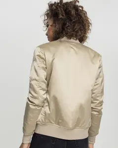 Urban Classics Bomberjakke i Satin Guld