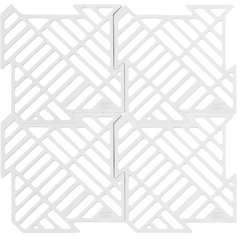 HAPPY SiNKS Happy Sinks Sink Mat Set Natural White 4 st