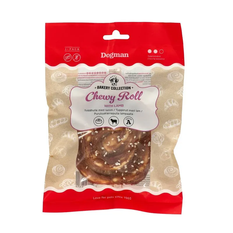 Dogman Bakery Collection Tuggrulle med Lamm 10cm
