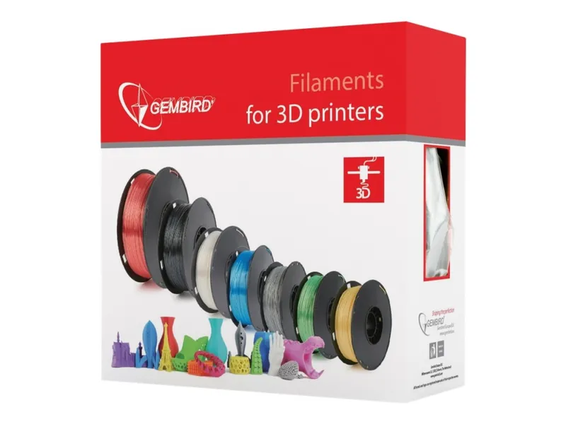 Gembird PLA+ filament – Metallguld – 1.75mm ø – 1 kg
