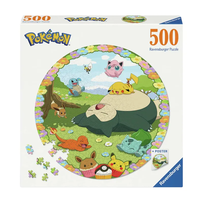 Pussel Blooming Pokémon 500 bitar, Ravensburger