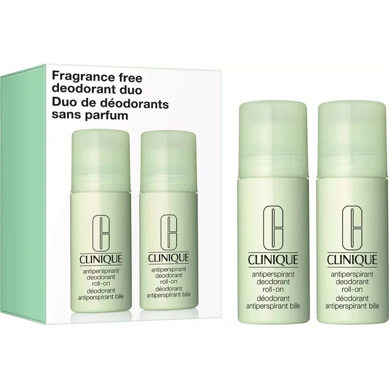 Clinique Fragrance Free Deoderant Duo 75 ml