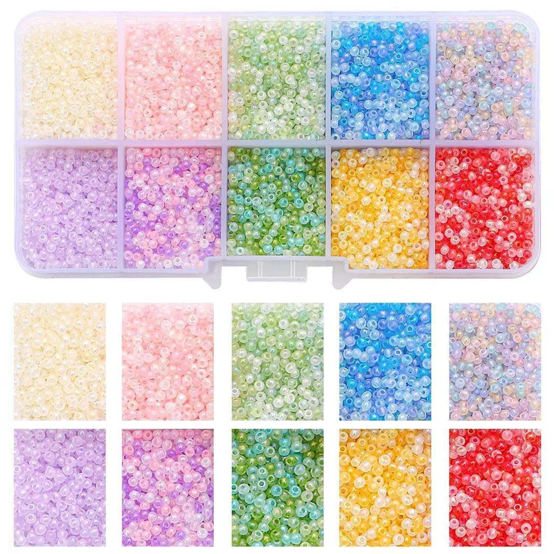 Glaspärlor – Seed beads 2mm – Smyckestillverkning – DIY