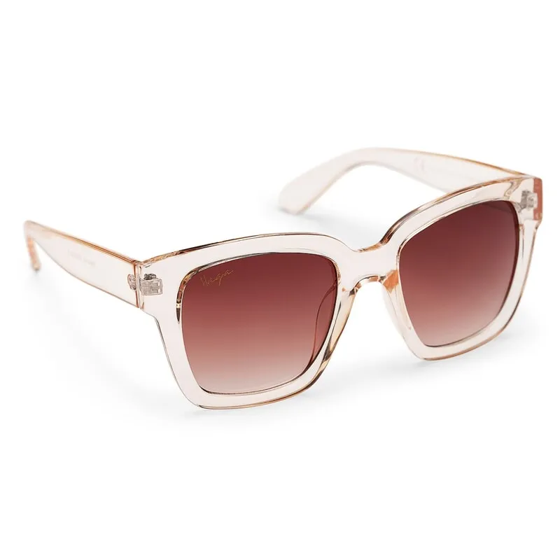 Haga Eyewear Marbella Transparent Peach Brown Gradient lens