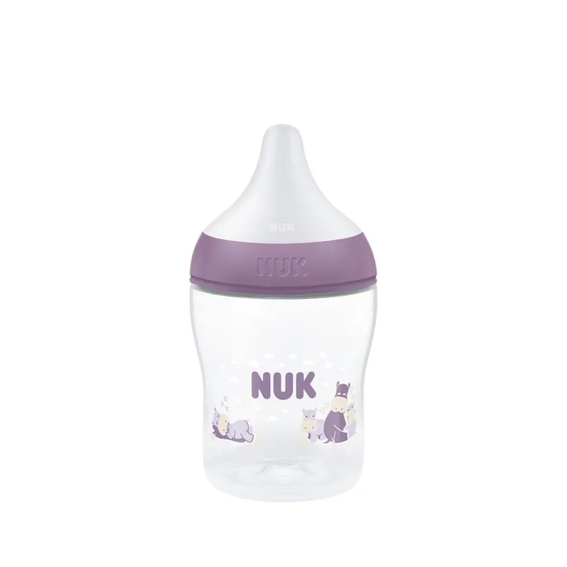 Nuk Nappflaska – Perfekt matchning – 150 ml – Flodhäst – Lila