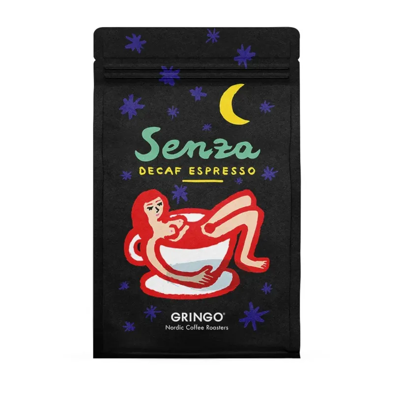 Gringo Senza Decaf Espresso kaffebönor 500 g