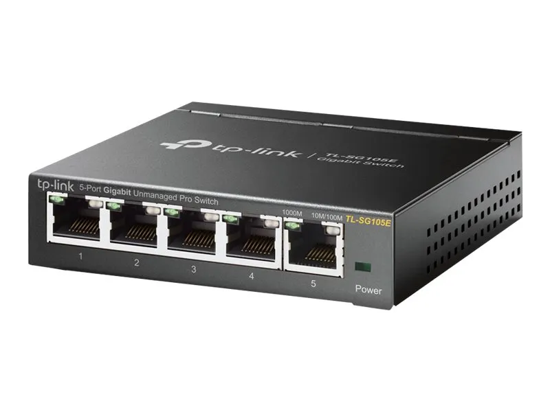 TP-Link Easy Smart TL-SG105E - Switch - 5 x 10/100/1000 - skrivbordsmodell