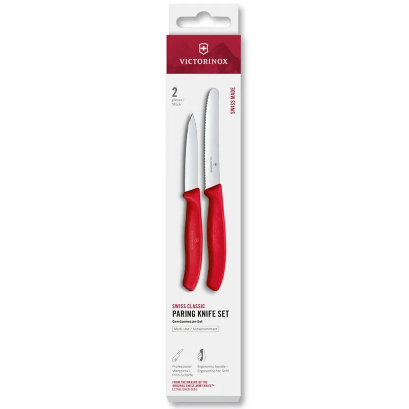 Victorinox Swiss Classic skalknivsset 2-pack, röd