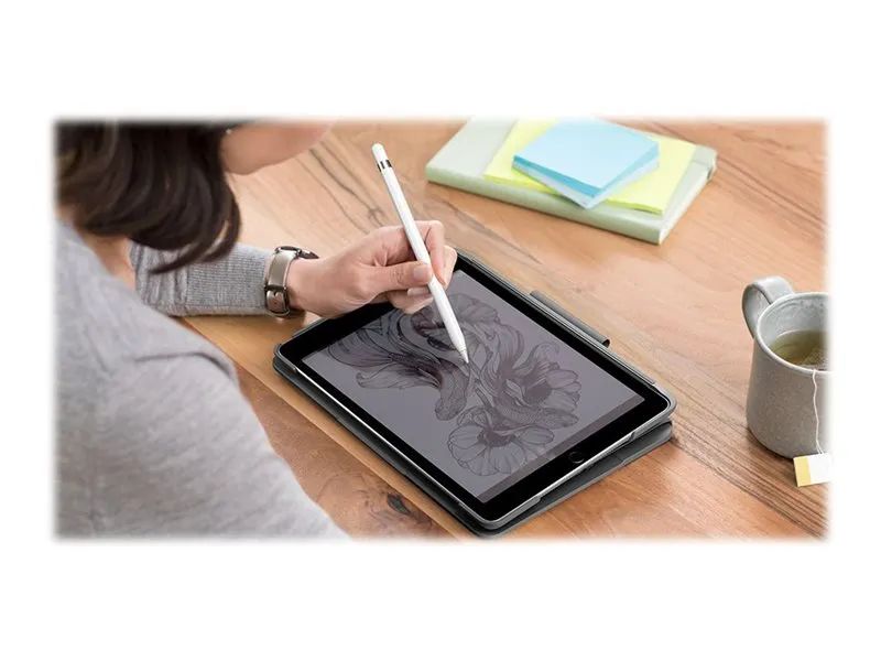 Logitech Slim Folio iPad 10.2″ (7th gen) - ND - Tastatur & Folio set - Nordisk - Grå